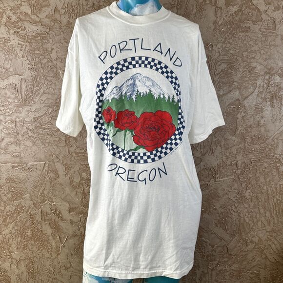 Vintage 1991 Made In Oregon T-Shirt XL Portland Oregon Graphic - Picture 1 of 7